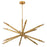 Oxygen Lighting Ionis 42" 3Cct Pendant, Brushed Brass