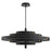 Oxygen Lighting Borealis 36" 5Cct Leather Pendant, Black - 3-892-15