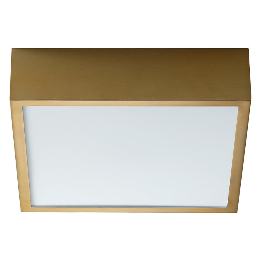 Oxygen Lighting Pyxis 10" 3500K Ceiling Mount, Aged Brass - 32-612-3540
