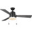 Progress Trevina V 2 Light Ceiling Fan/Light Kit, Black/Opal - P250076-31M-WB