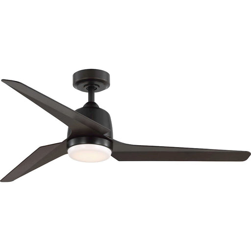 Progress Upshur 1 Light Ceiling Fan/Light Kit, Bronze/Frost - P250094-020-30