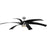 Progress Insigna 6 Blade 72" Ceiling Fan, Nickel/Black/Frosted - P250108-009-30