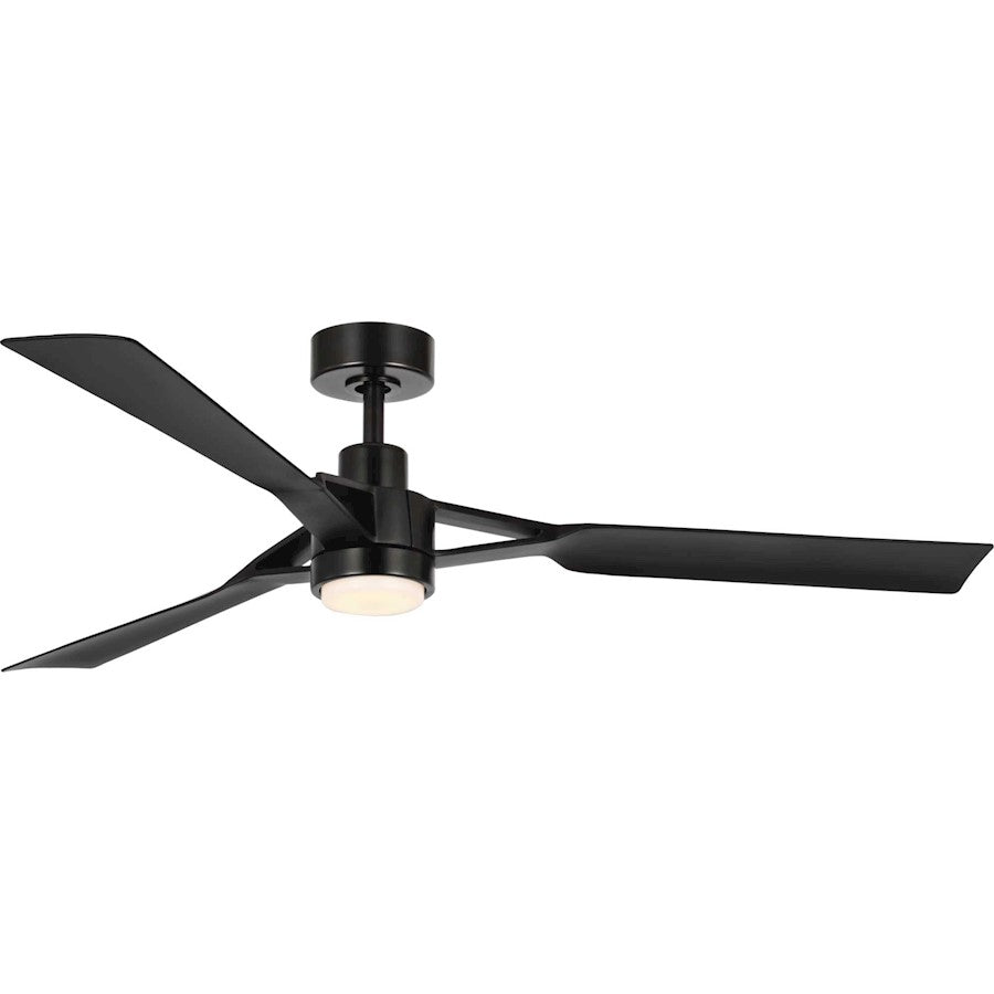 Progress Belen 3 Blade 60" Ceiling Fan, Remote, Black/White - P250117-31M-30