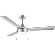Progress Lighting Axion I 52" LED 1Lt Ceiling Fan, Nickel/Silv - P250122-009-30