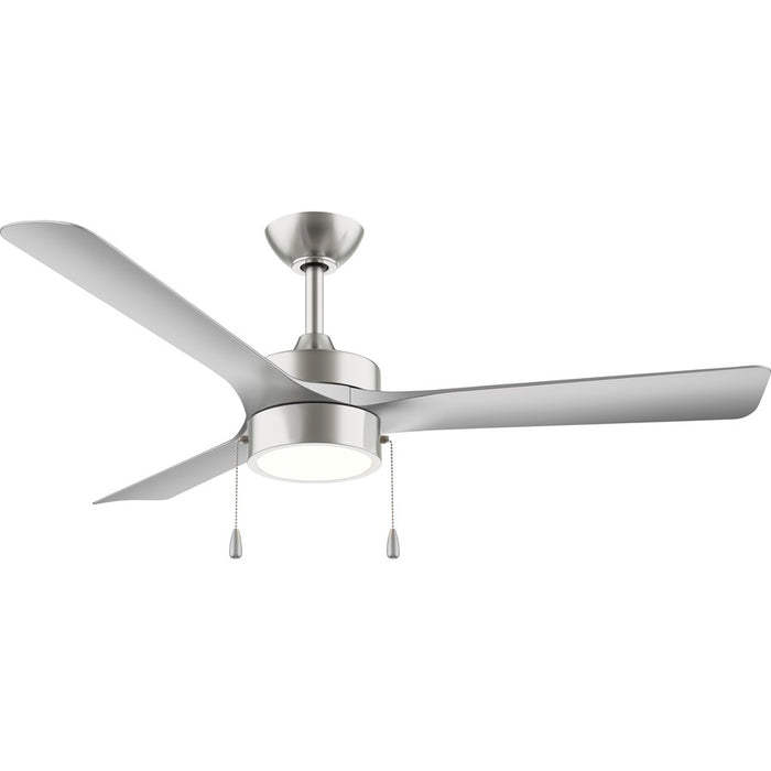 Progress Lighting Axion I 52" LED 1Lt Ceiling Fan, Nickel/Silv - P250122-009-30