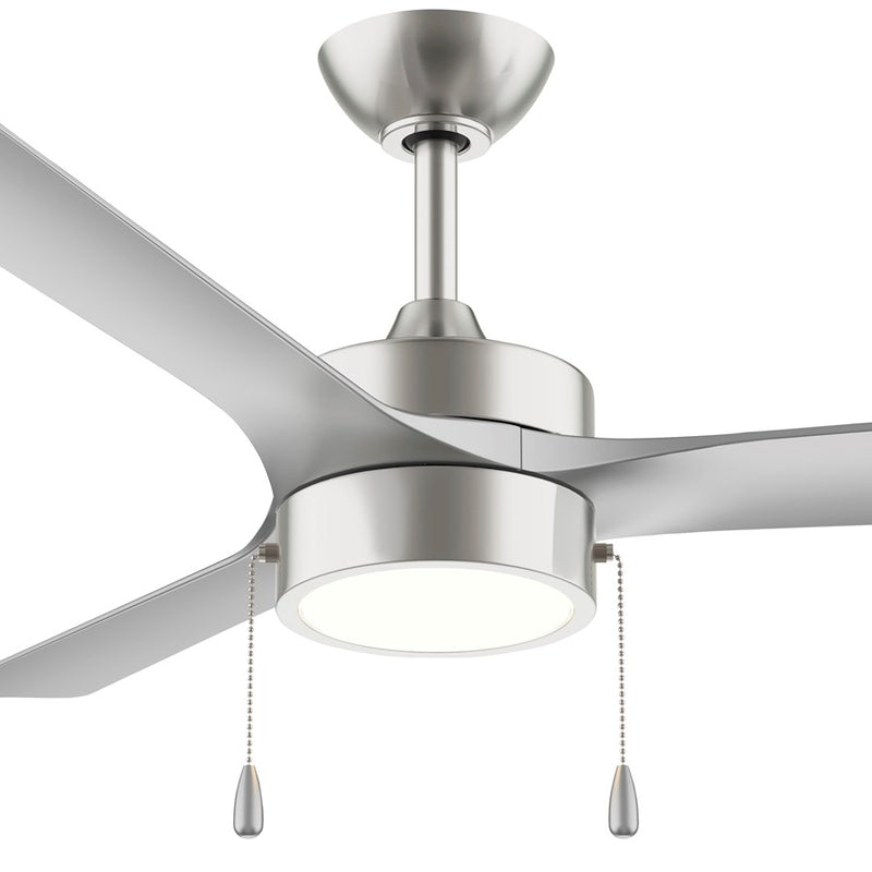 Progress Lighting Axion I 52" LED 1Lt Ceiling Fan, Nickel/Silver
