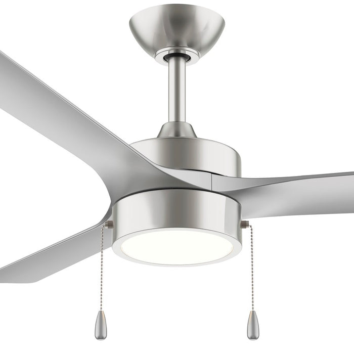 Progress Lighting Axion I 52" LED 1Lt Ceiling Fan, Nickel/Silver