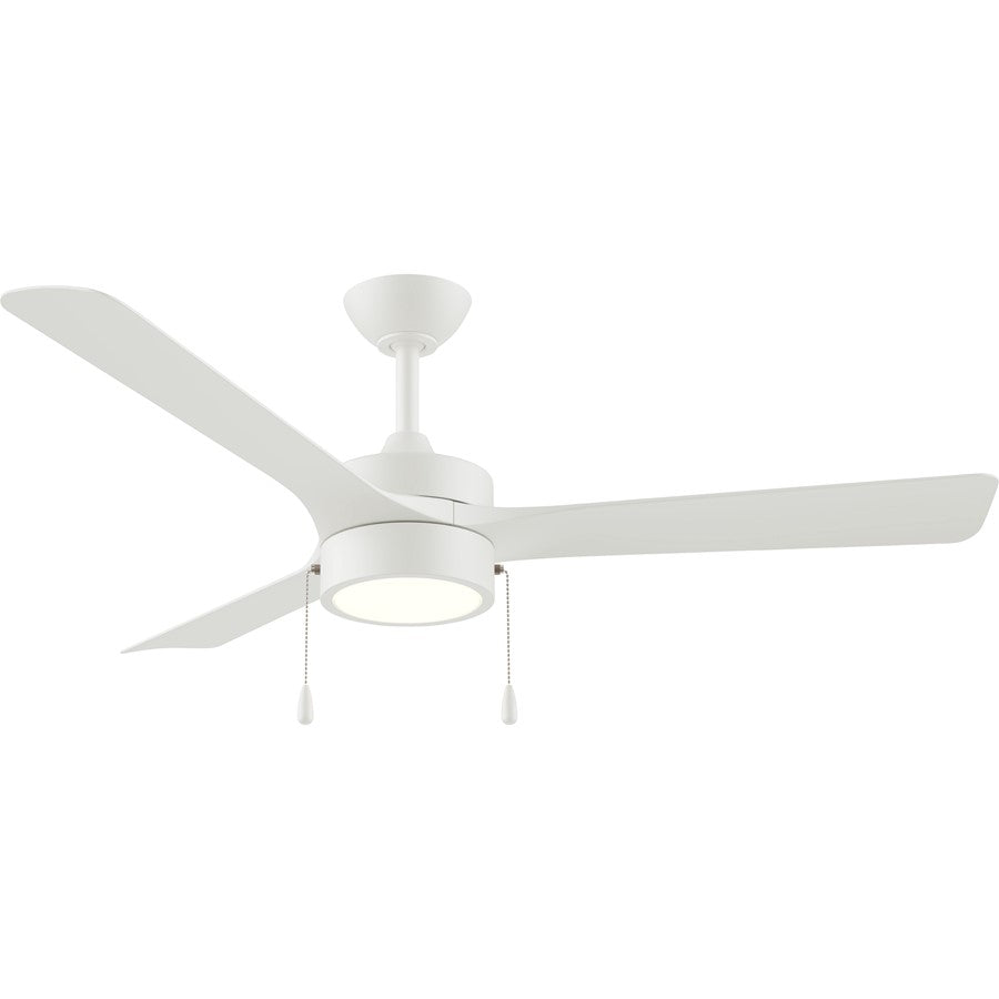 Progress Lighting Axion I 52" LED 1Lt Ceiling Fan, White/White - P250122-28M-30
