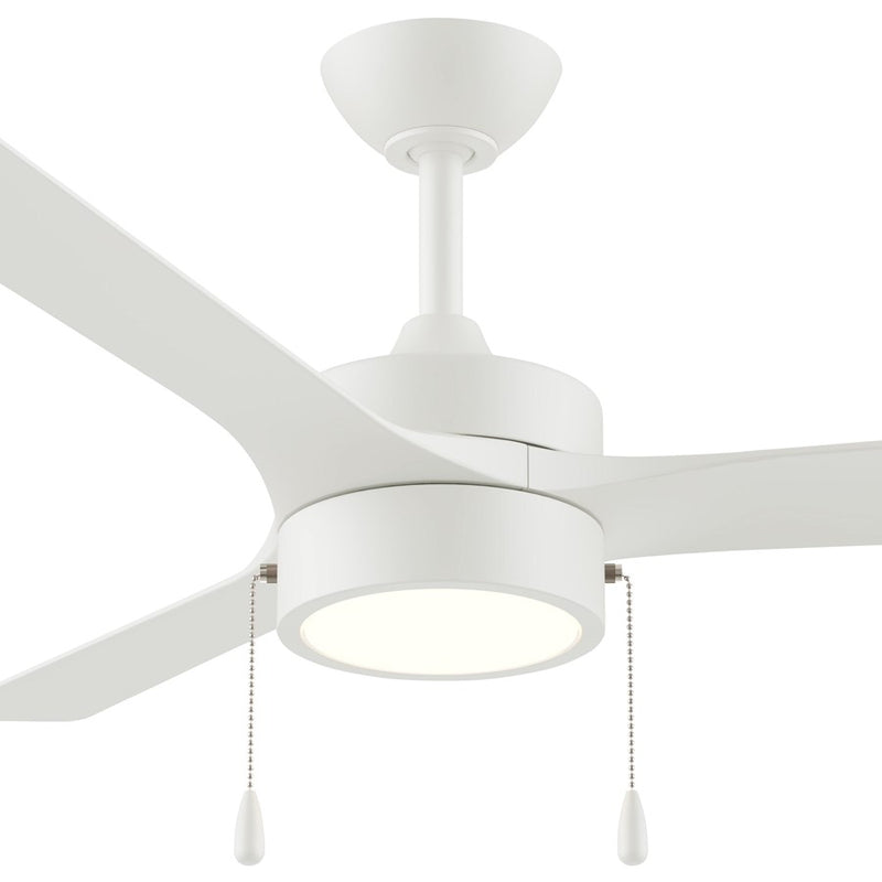 Progress Lighting Axion I 52" LED 1Lt Ceiling Fan, White/White