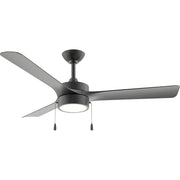 Progress Lighting Axion I 52" LED 1Lt Ceiling Fan, Black/Black - P250122-31M-30