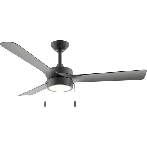 Progress Lighting Axion I 52" LED 1Lt Ceiling Fan, Black/Black - P250122-31M-30