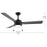 Progress Lighting Axion I 52" LED 1Lt Ceiling Fan, Black/Black