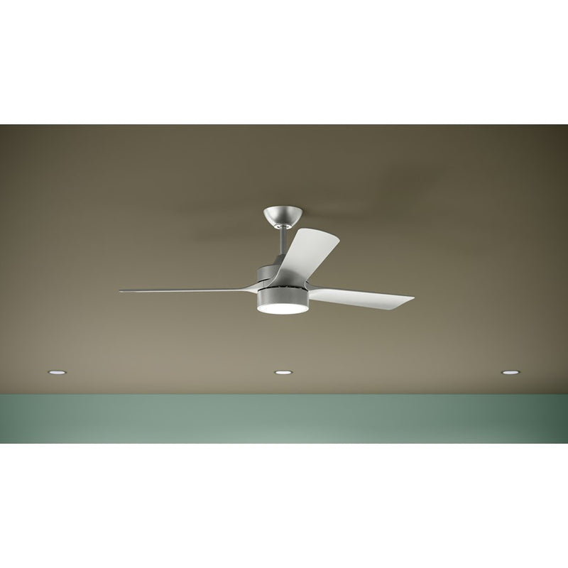 Progress Lighting Axion II 52" LED 1Lt Ceiling Fan, Nickel/Silver