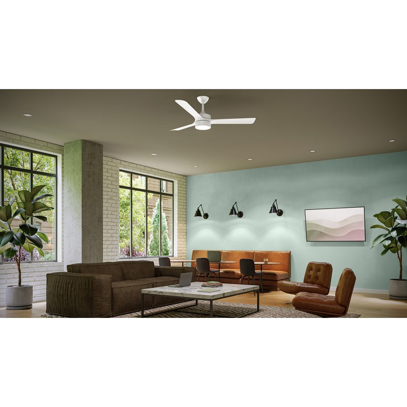 Progress Lighting Axion II 52" LED 1Lt Ceiling Fan, White/White