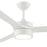 Progress Lighting Axion II 52" LED 1Lt Ceiling Fan, White/White