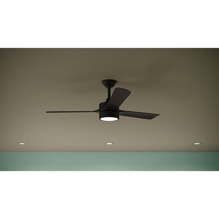 Progress Lighting Axion II 52" LED 1Lt Ceiling Fan, Black/Black
