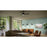 Progress Lighting Axion II 52" LED 1Lt Ceiling Fan, Black/Black