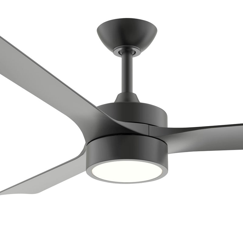 Progress Lighting Axion II 52" LED 1Lt Ceiling Fan, Black/Black