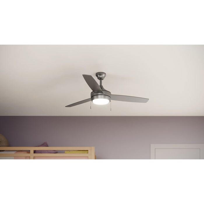 Progress Lighting Nolyn 52" LED 1Lt Ceiling Fan, Nickel/Silver