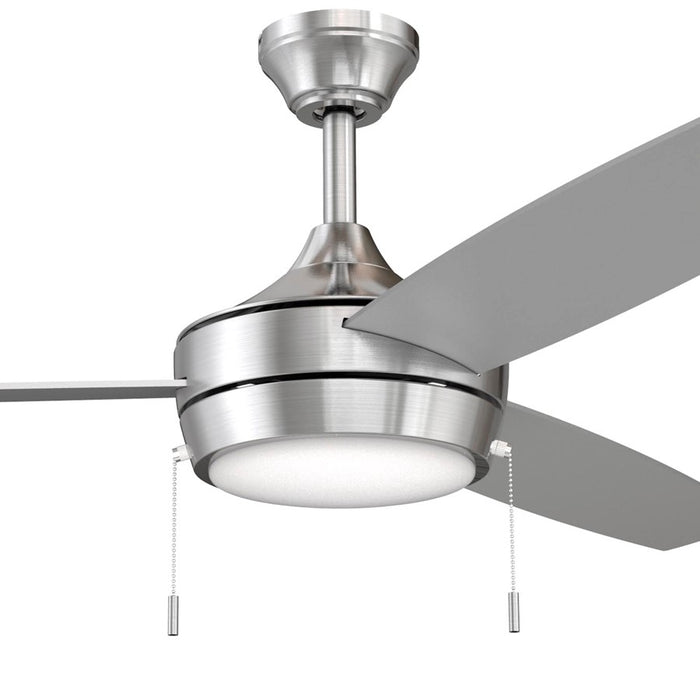 Progress Lighting Nolyn 52" LED 1Lt Ceiling Fan, Nickel/Silver