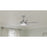 Progress Lighting Nolyn V 52" LED 1Lt Ceiling Fan, Nickel/Silver