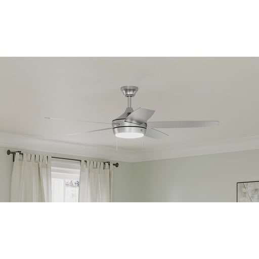Progress Lighting Nolyn V 52" LED 1Lt Ceiling Fan, Nickel/Silver