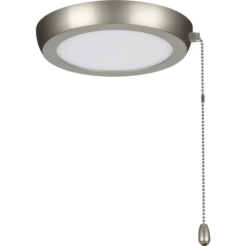 Progress AirPro 7" 1-Light Ceiling Fan/Light Kit, Nickel/Opal - P260002-152-30