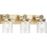 Progress Lighting Calhoun 3 Light Vintage Brass/Clear Farmhouse Vanity