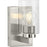 Progress Lighting Goodwin 1 Light Wall Sconce, Nickel/Clear - P300386-009