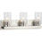 Progress Lighting Goodwin 3 Light Bathroom Vanity, Nickel/Clear - P300388-009