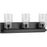 Progress Lighting Goodwin 3 Light Bathroom Vanity, Black/Clear - P300388-31M