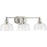 Progress Lighting Singleton 3 Light Bathroom Vanitys, Nickel/Clear - P300397-009