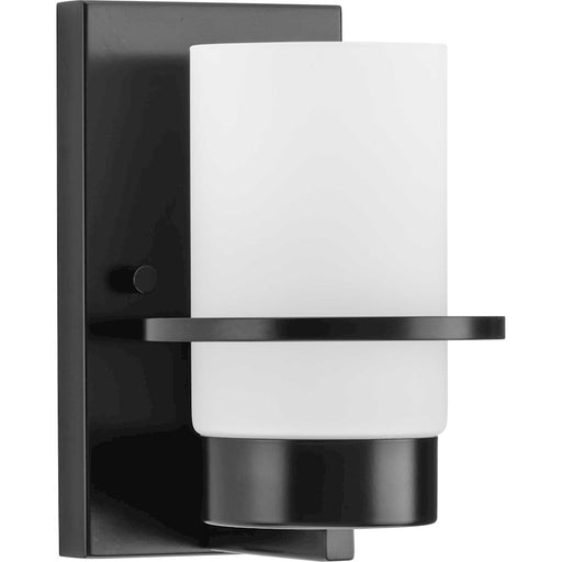 Progress Lighting Reiss 1 Light Wall Sconce, Black/Etched - P300413-31M