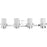 Progress Lighting Reiss 4 Light Bathroom Vanity, Chrome/Etched - P300416-015