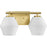 Progress Copeland 2 Light Bathroom Vanity, Gold/Etched Opal - P300431-191