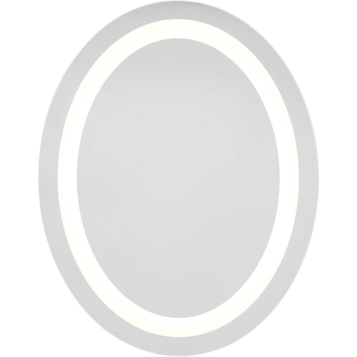 Progress Captarent 1 Light 28" LED Mirror, White/Silver - P300456-030-30