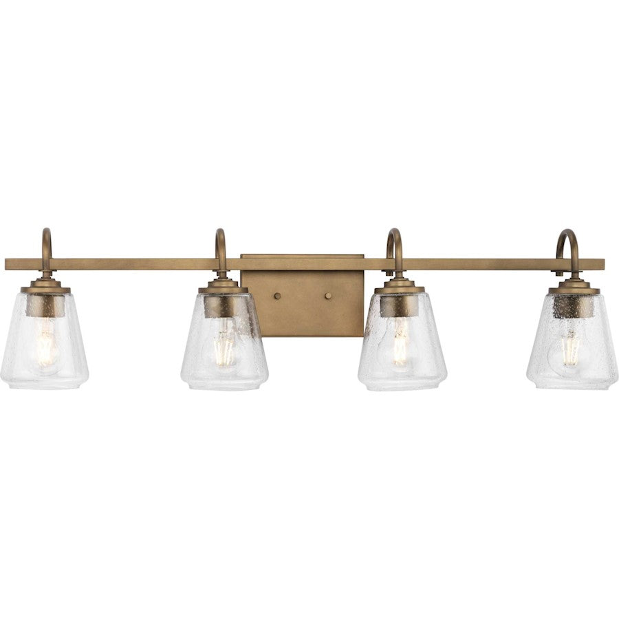 Progress Lighting Martenne 31.87"W Bath Light, Bronze/Clear Seeded - P300475-196