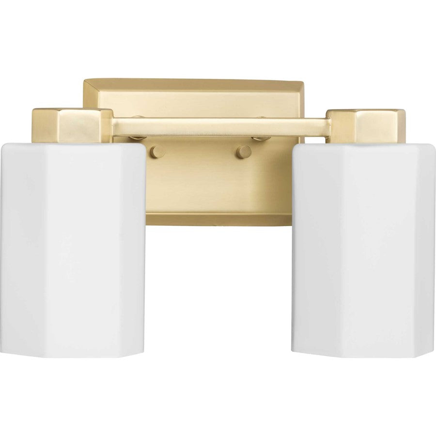 Progress Lighting Estrada 13.37"W Bath Light, Gold/Opal - P300477-191