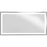 Progress Captarent LED 72"X36" Rectangular Color Mirror, White - P300493-030-CS