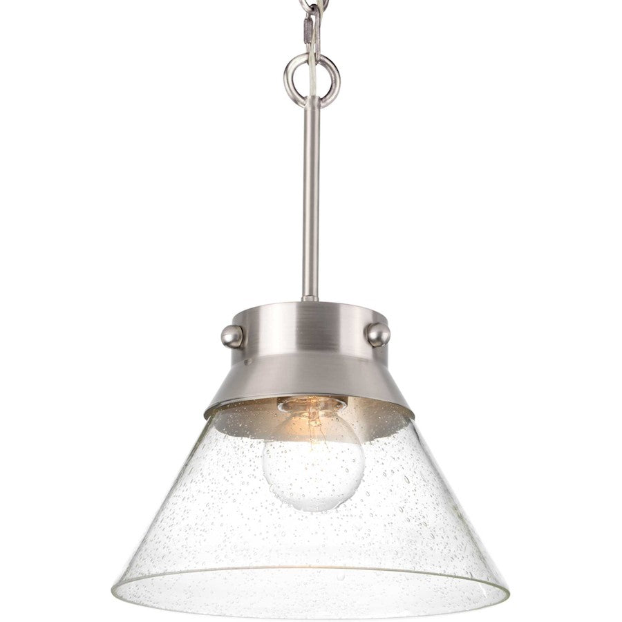 Progress Point Dume Tapia Trail 1Lt Semi Flush Conv, Nickel/Seed - P350139-009