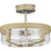 Progress Point Dume Rockdance 4Lt Semi Flush, Clear Seeded/Beige - P350143-081