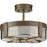 Progress Point Dume Rockdance 4Lt Semi Flush, Mercury Glass/Brown - P350143-161