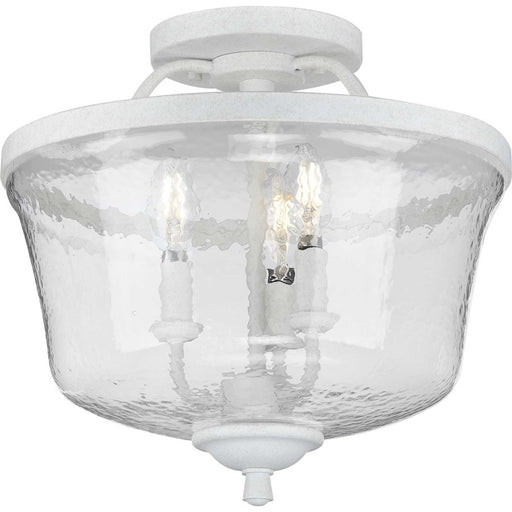 Progress Lighting Bowman 3-Light Semi-Flush, Chiseled