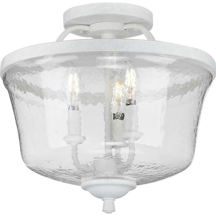 Progress Lighting Bowman 3-Light Semi-Flush, Chiseled