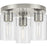 Progress Lighting Cofield 3 Light Flush Mount, Nickel/Clear - P350237-009