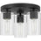 Progress Lighting Cofield 3 Light Flush Mount, Matte Black/Clear - P350237-31M