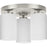 Progress Lighting Cofield 3 Light Flush Mount, Nickel/Etched White - P350238-009