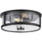 Progress Lighting Gilliam 2 Light Flush Mount, Matte Black/Clear - P350253-31M