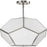 Progress Lighting Latham 18" Flush Mount, Nickel/White Art Glass - P350261-009