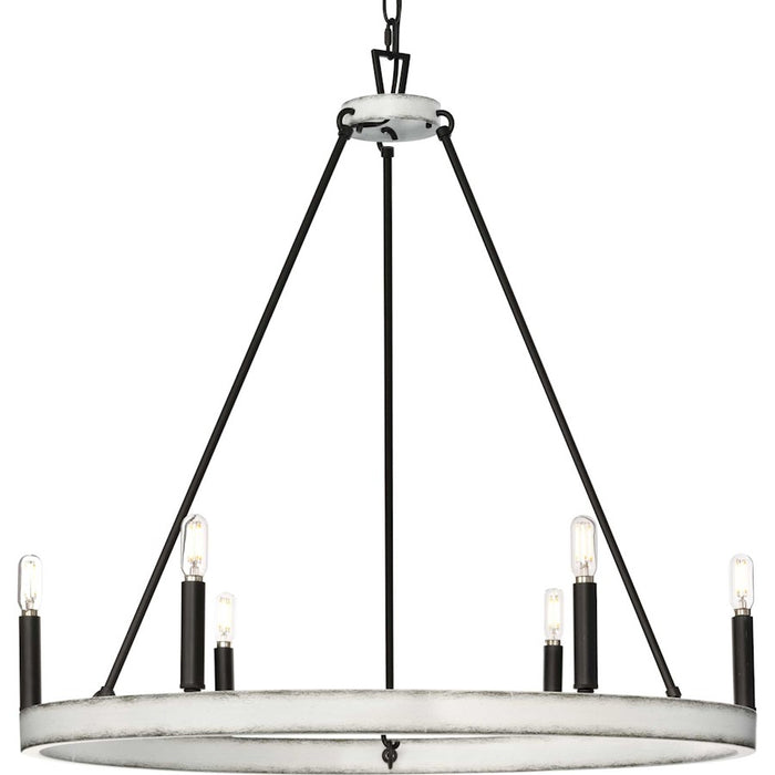 Progress Lighting Galloway 6 Light 28.25" Chandelier, Matte Black - P400302-31M